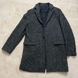 SERIES tweed herringbone coat